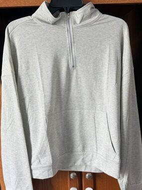 SCATO Light Heather Gray Quarter-Zip Pullover